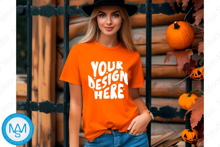 White Tshirt Mockup Image 12