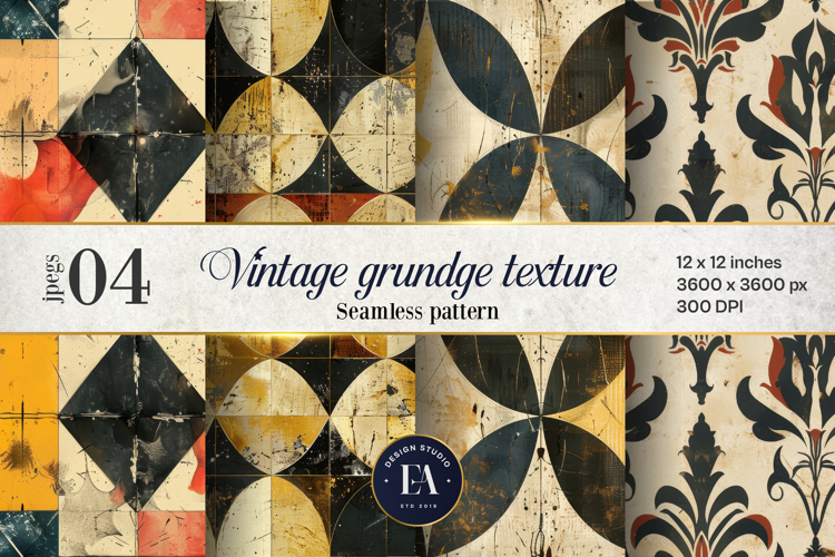 Vintage Damask Digital paper, Luxury Wallpaper pattern