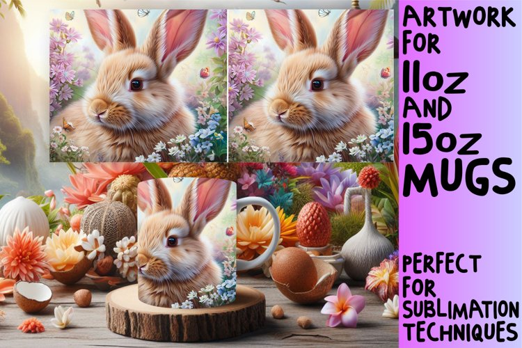 Easter Bunny Bliss: Springtime Mug Wrap