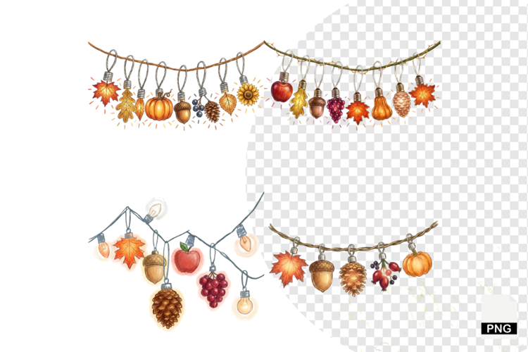 Autumn Lights Clipart