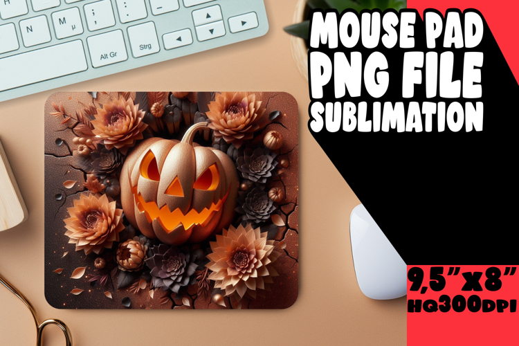 RADIANT MOUSE PAD CREATIVE MAGIC, 3D Pumpkin
