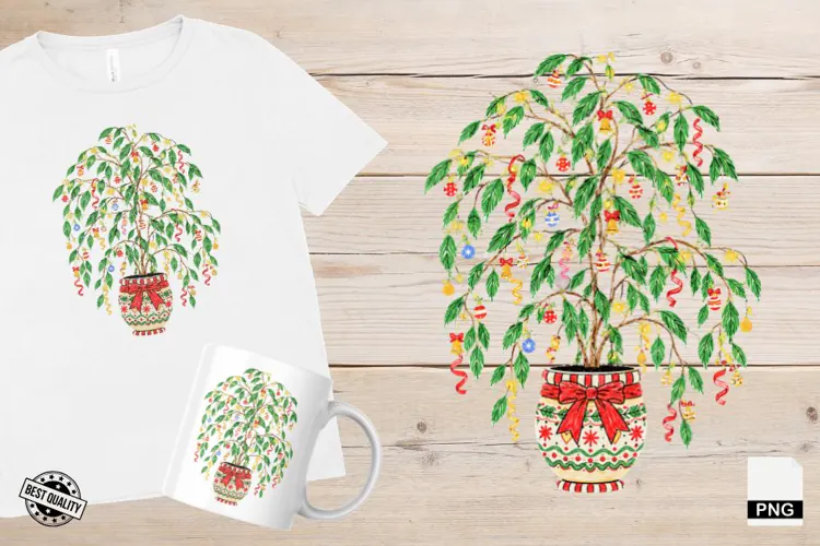 Christmas Houseplants PNG