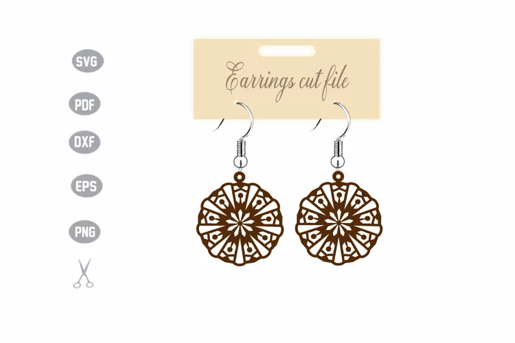 Earrings Template SVG