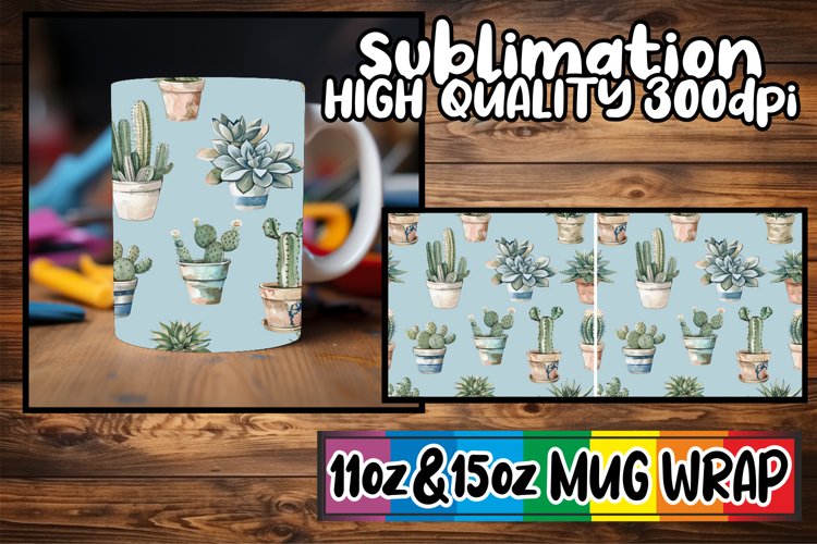 Spring Abstract Artistic Blooms Mug Wrap 11oz 15oz
