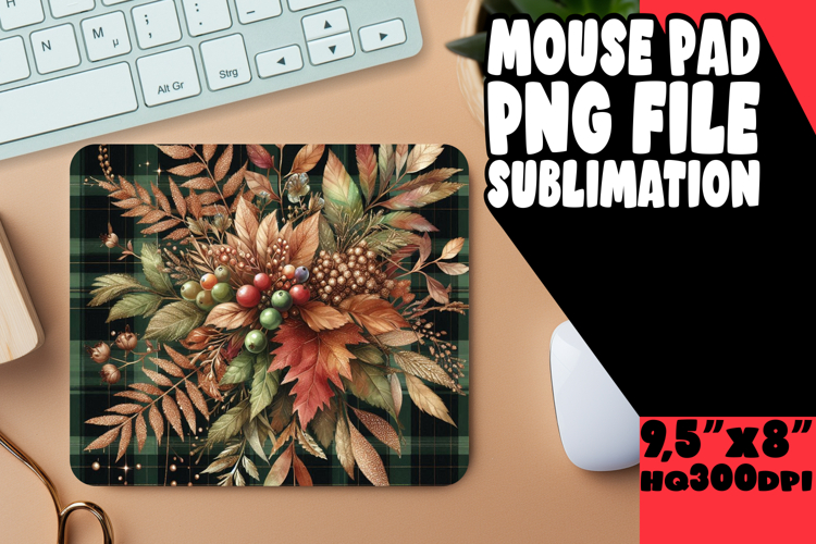 Bright Mouse Mat Ideas for Gifts, Autumn Flower