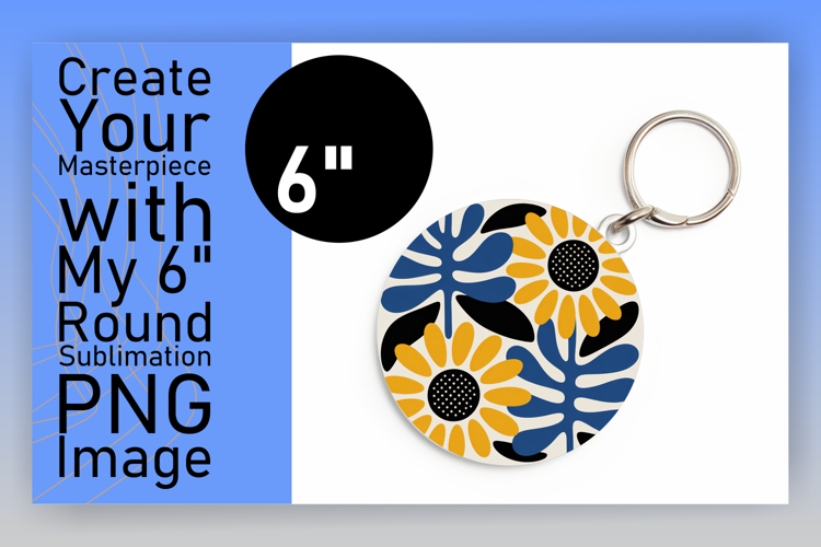 Cute Flamingo with Flowers Round Design PNG