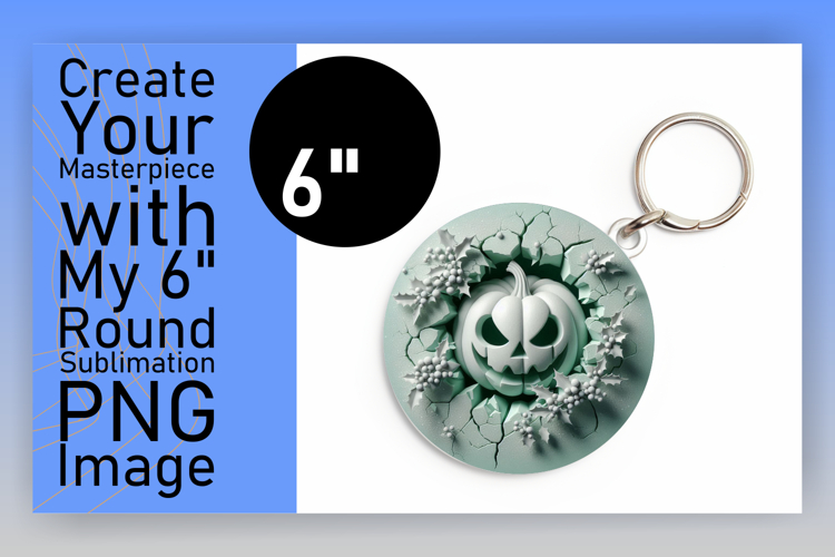 Unique Round Design for Coasters , 3D Pumpkin