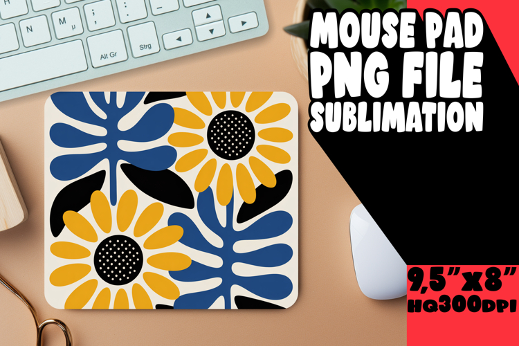 Joyful Mouse Pad Designs PNG, Flowers