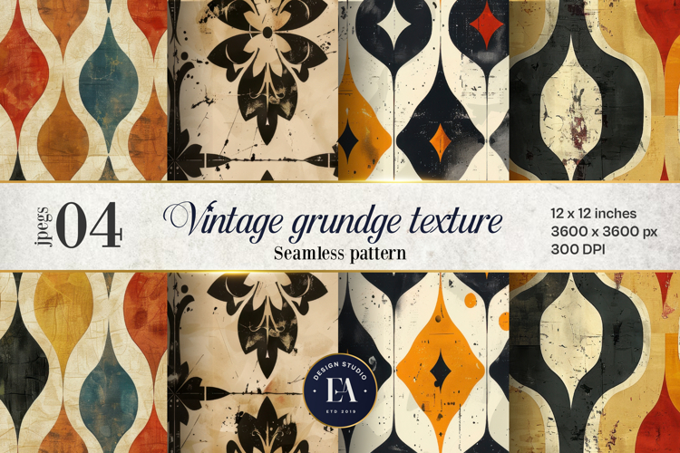 Vintage Damask Digital paper, Luxury Wallpaper pattern