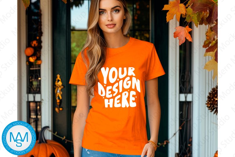 White Tshirt Mockup Image 9