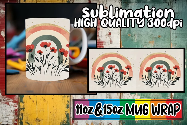 Wholesome memories sublimation wrap, Flower