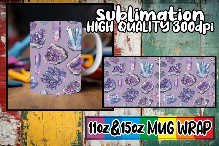 Colorful Spring Abstract Fusion Mug Wrap 11oz 15oz Sublimati