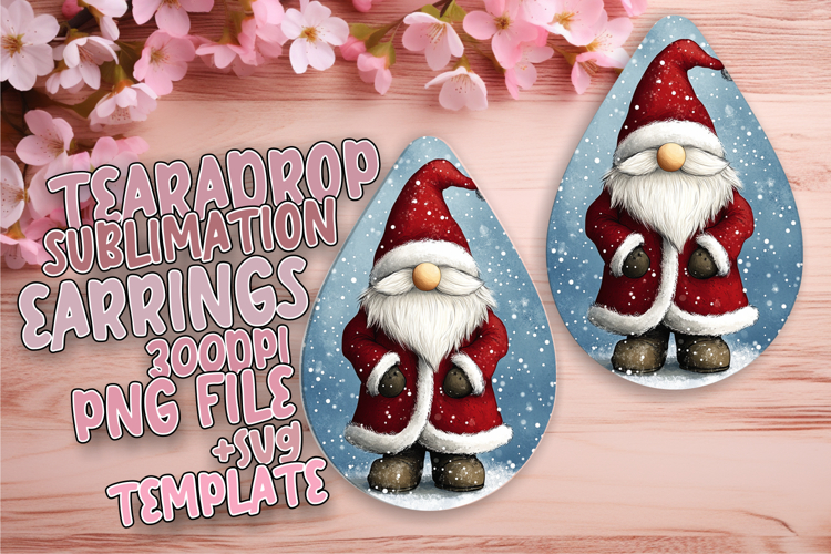 Elegant Teardrop Design PNG for Crafting , Gnome