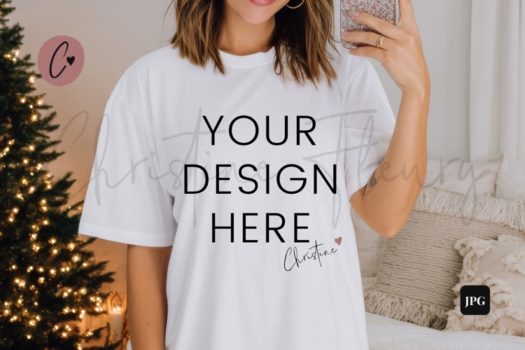 White Fall Shirt Mockup