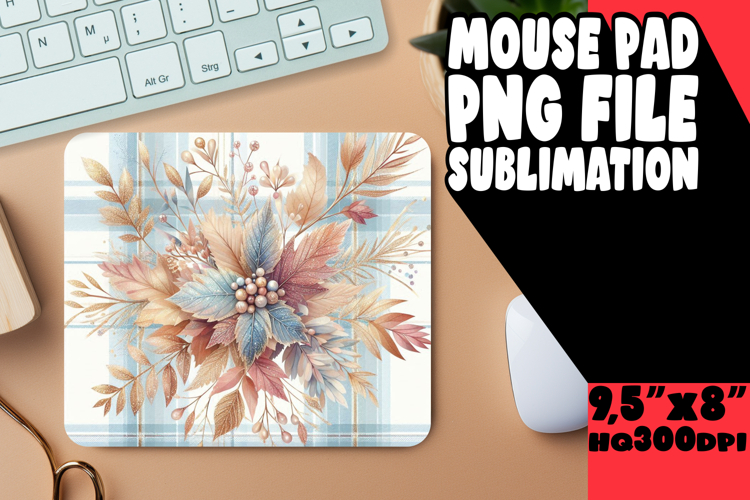 Radiant Desk Pad Sublimation Magic, Autumn Flower