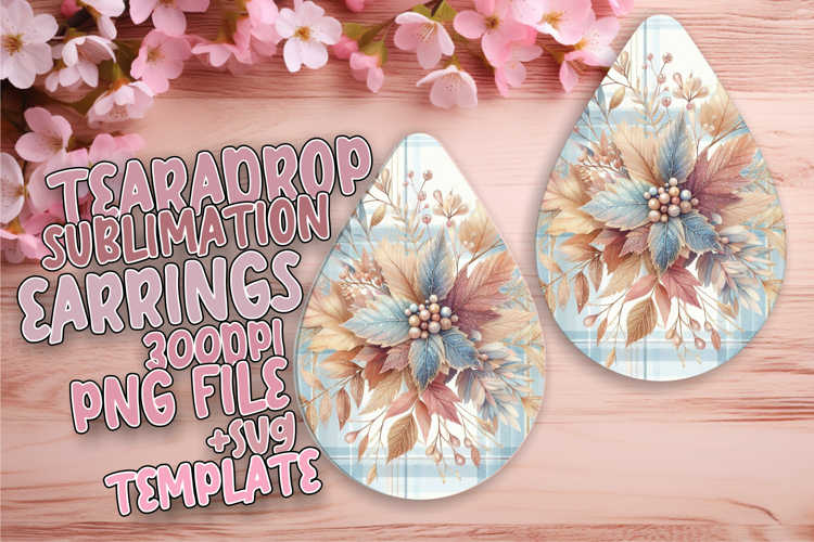 Creative Teardrop Design for Crafting , Autumn Flower
