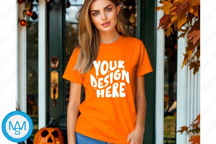 White Tshirt Mockup Image 8