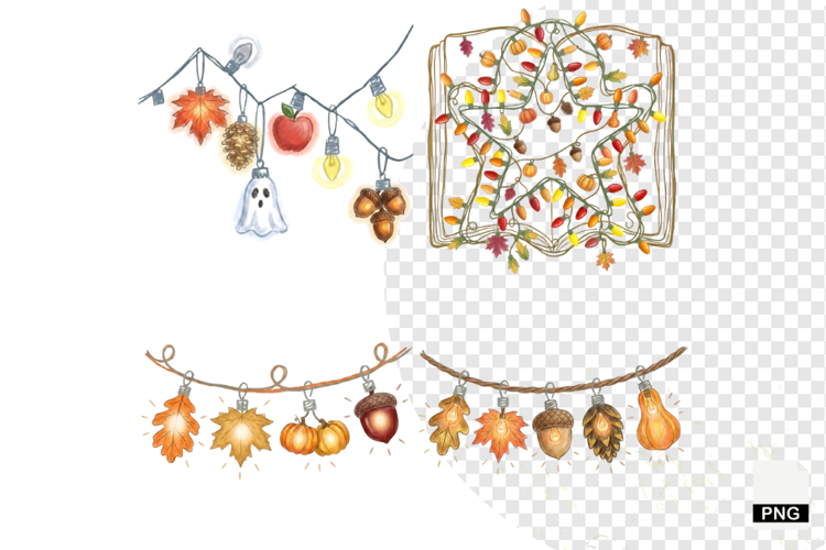 Autumn Lights Clipart