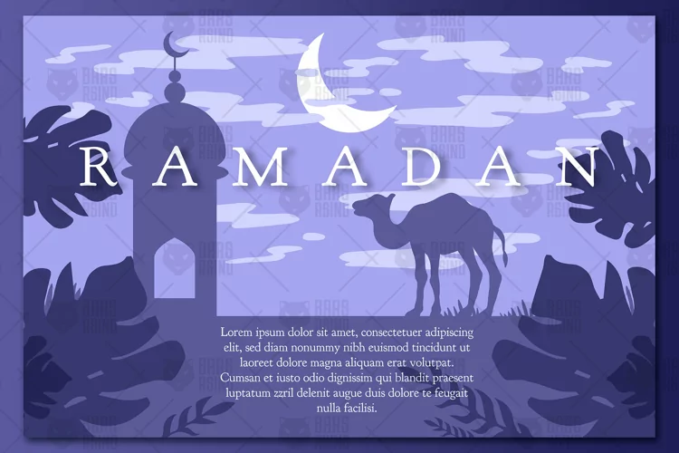 Ramadan Landscape With Mosque