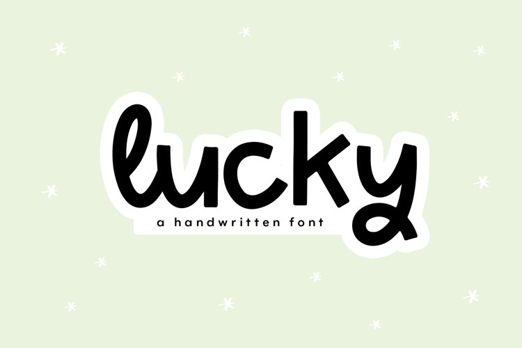 Lucky - A Handwritten Display Font example image 1