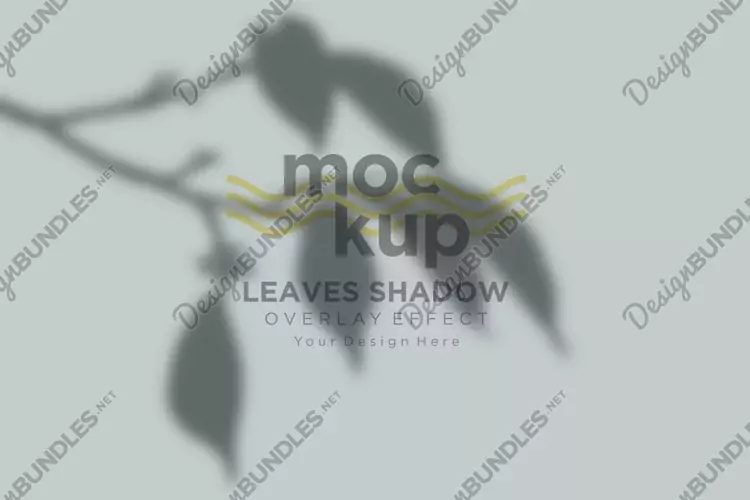 Leaves Shadow Overlay Effect Mockup