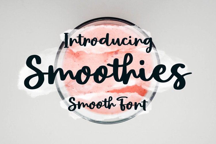 Smoothies - Smooth Font example image 1