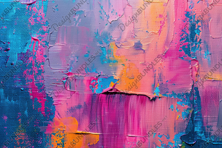Multicolored Paint Brush Strokes Background Wallpaper