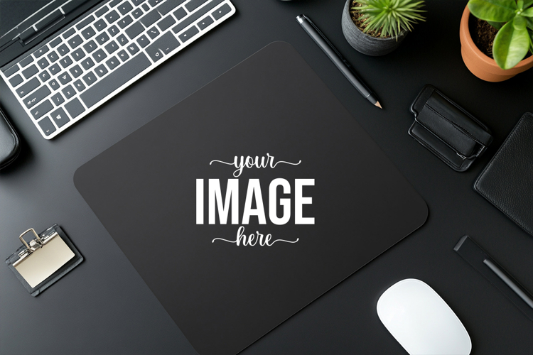 Office Desk Mouse Pad Mockup