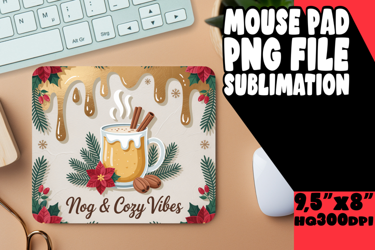 Radiant Mouse Mat Sublimation PNG, Holiday