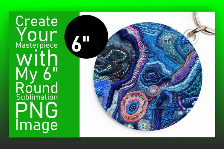 Vibrant Round Keychain Collection example image 1