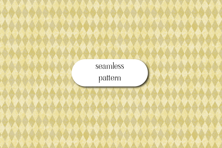 Vintage Yellow Harlequin Diamond Seamless Pattern Background