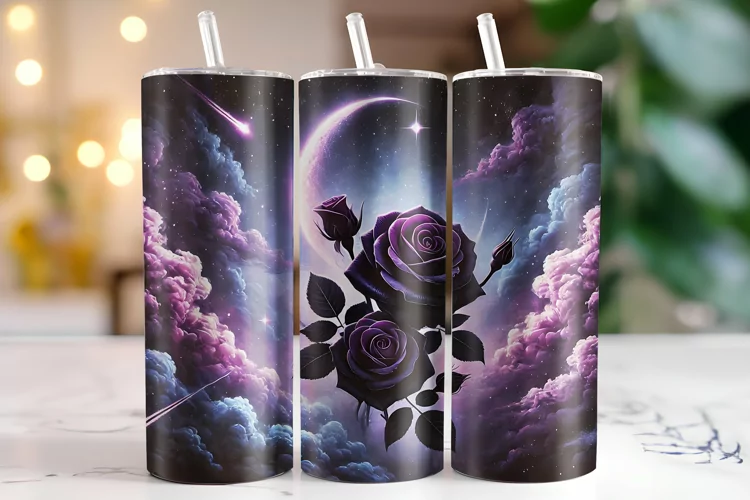 Flowers Tumbler Wrap | Sublimation | Tumblers