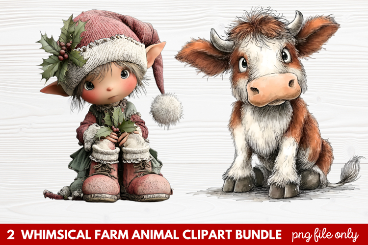 Farmhouse Animals Clipart Image 5