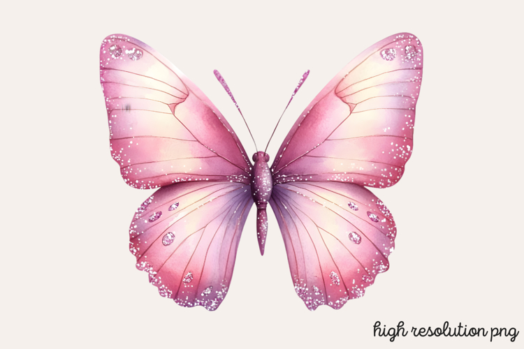 Pink Butterfly Clipart Image 18