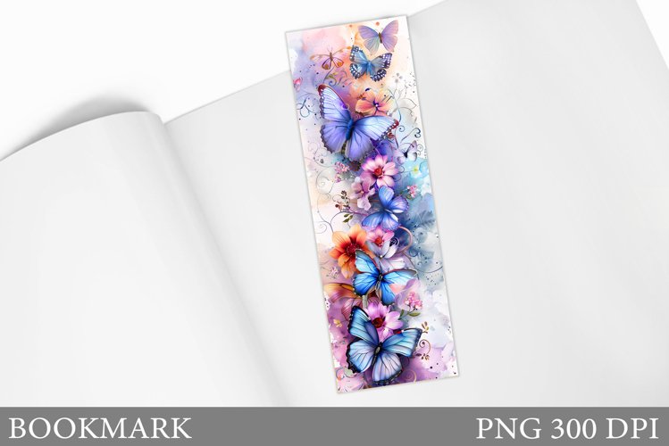 Butterflies Bookmark Design. Butterfly Bookmark Sublimation