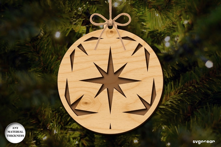 Christmas Nativity Ornament Laser Cut | Glowforge | SVG