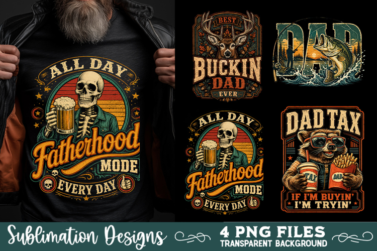 Dad sublimation PNG, Father 4 PNG, Fathers day PNG