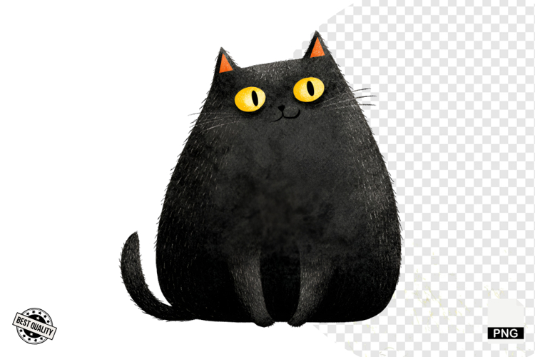 Halloween Black Cat Clipart