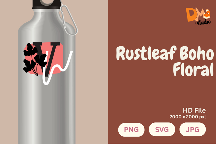 Leaf Monogram Svg Image 20