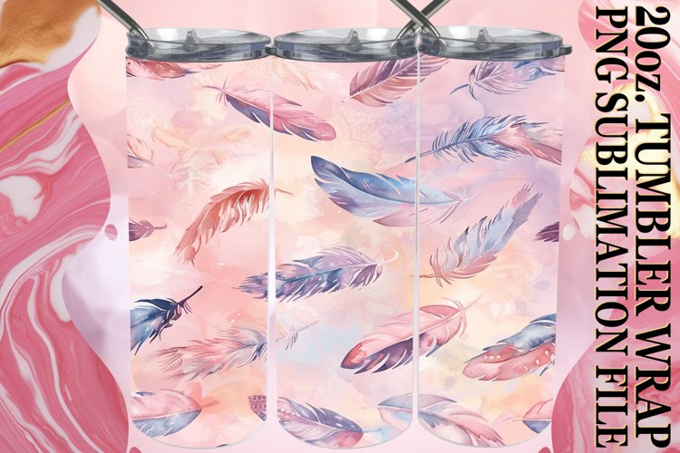 Springtime Bloom Tumbler Wrap, Colorful Petals example image 1