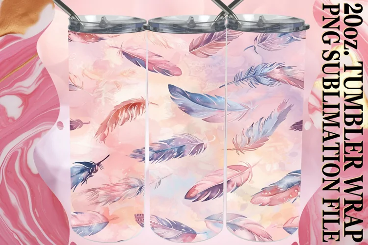 Springtime Bloom Tumbler Wrap, Colorful Petals