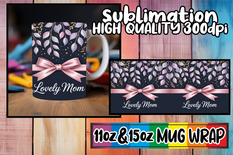 Joyous memories 11oz 15oz sublimation wrap, Mothers Day