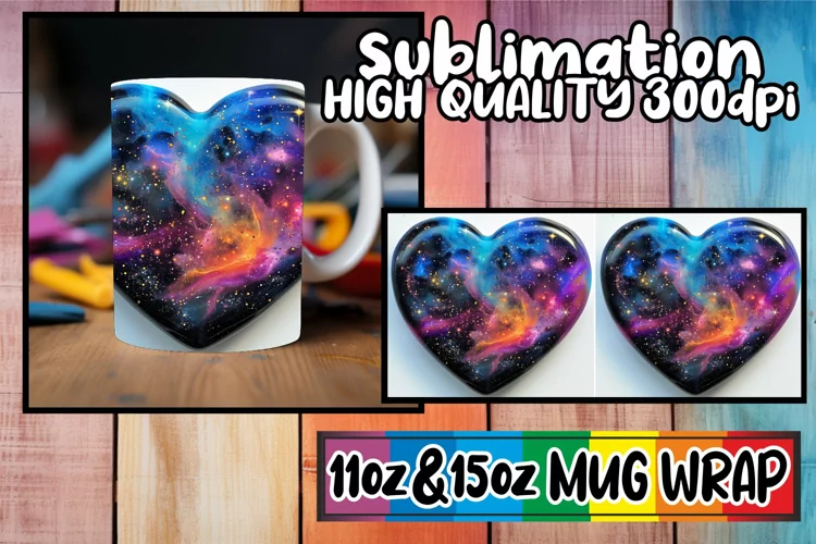 Romantic Heart Pattern Mug - Sublimation