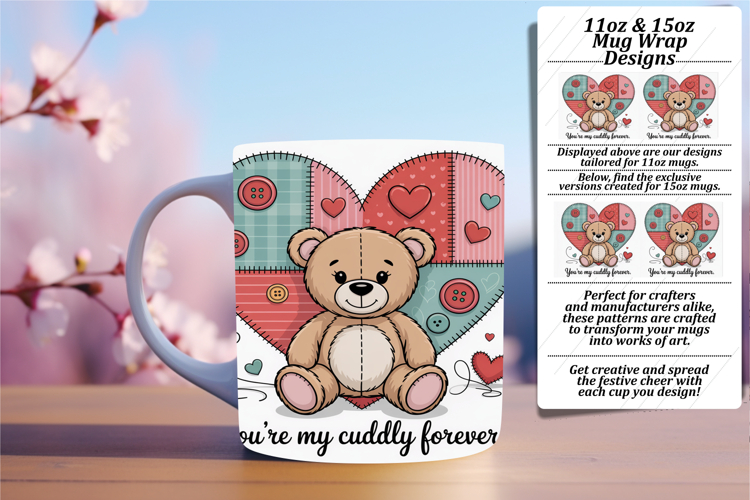 Flawless 11oz Mug Wrap Png Artwork , Valentines Day