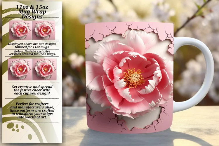 Blooming Wall Art 3D Spring Mug Wrap