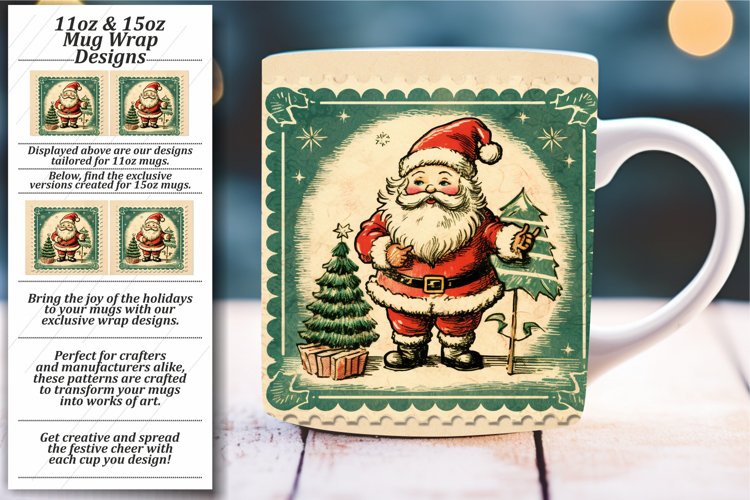 Charming Retro Style Xmas Mug for a Cozy Season example image 1