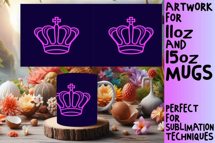 Neon Bliss: Sublime 15oz Mug Sublimation Art 11oz