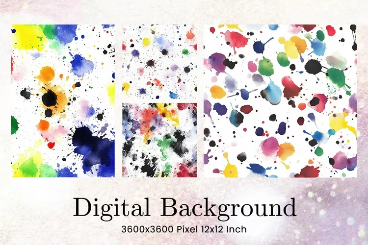 Paint Texture Wall Art Splash Background_15