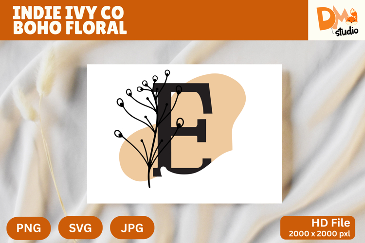 Floral Monogram Letter Svg Image 16