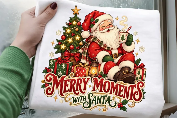 Merry Moments with Santa Christmas Vintage Holiday